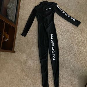 Black No Limit Serial Number Jumpsuit
